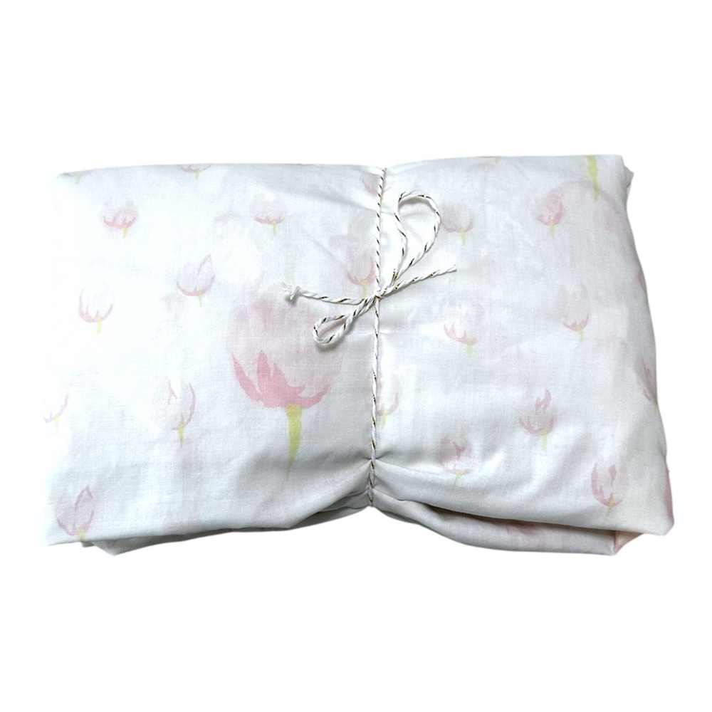 Vintage Wamsutta Ultracale Pink Floral Double Size Fitted Sheet Cottagecore GUC